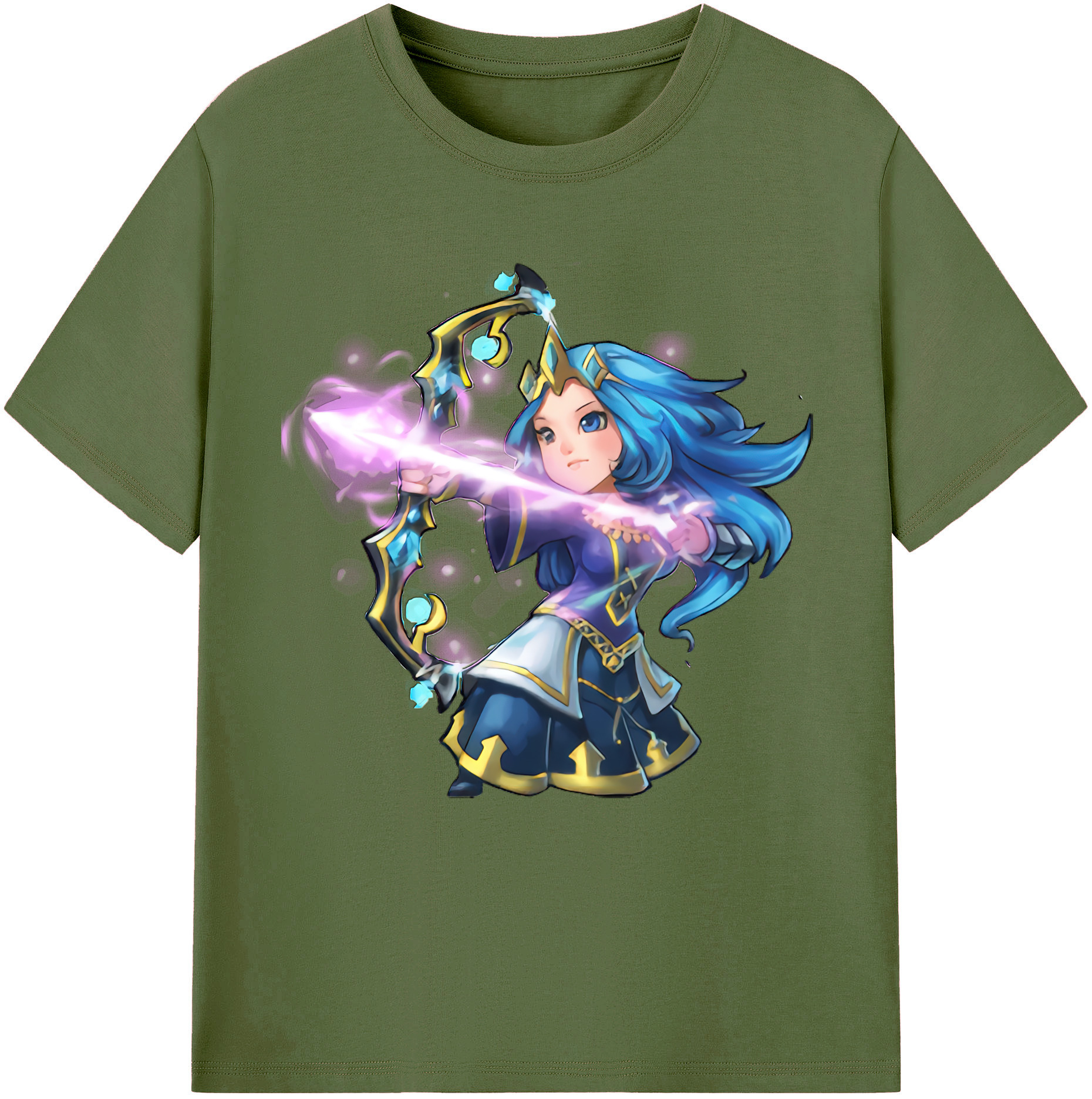 リーグ・オブ・レジェンド League of Legends LOL 綿100％半袖Tシャツ（フロントプリント）